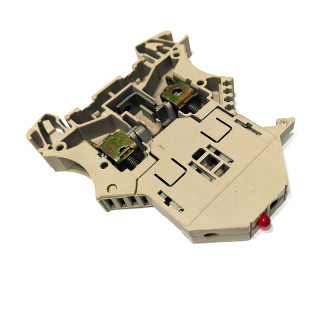 WEIDMULLER WSI6 - Morsetto con Fusibile a Bassa Dispersione 6mmq con 10-36V LED BEIGE