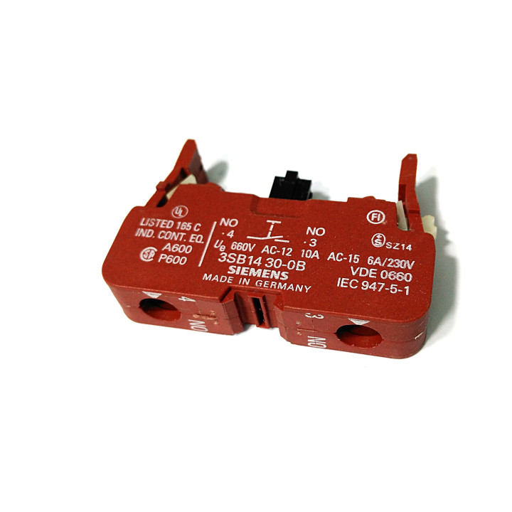 SIEMENS 3SB1430-0B - Blocco Contatti 1NO 600VAC 10A