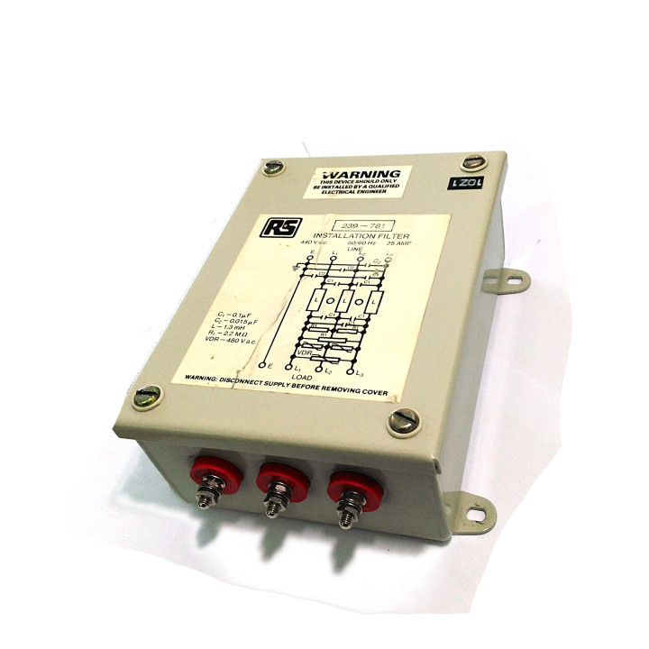 REXBURGH EMC 239-781 - Filtro per linee elettriche 440Vac 25A