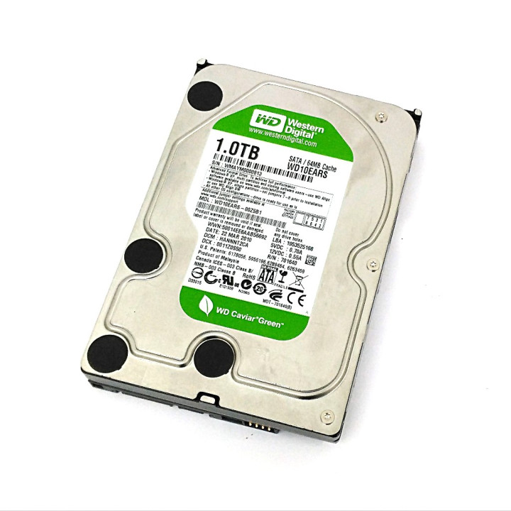 WESTERN DIGITAL WD10EARS - Disco Rigido SATA da 64MB CACHE - Mod. WD10EARS-00Z5B1 1.0TB