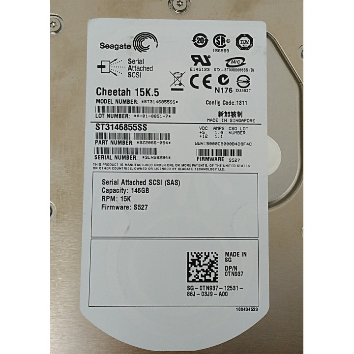 SEAGATE 9Z2066-054 - Disco Rigido da 16MB CHEETAH 15K.5 - Mod. ST3146855SS