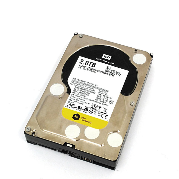 WESTERN DIGITAL WD2000FYYZ -Hard Disk Enterprise-class SATA 64Mb Cache 2.0TB