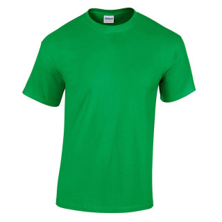 GILDAN Ultra Cotton - T-Shirt da Lavoro Girocollo Manica Corta in Tessuto 100% Cotone Verde - Tg S