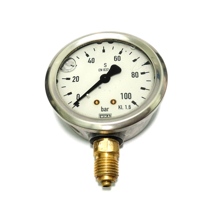 WIKA EN 837-1 - Misuratore di Pressione 0-100Bar 1/4"