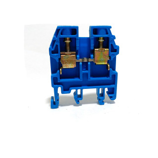 OEM 4P-750V-T110 - 2x Morsettiera Passante a Vite Blu 4mmq 750V