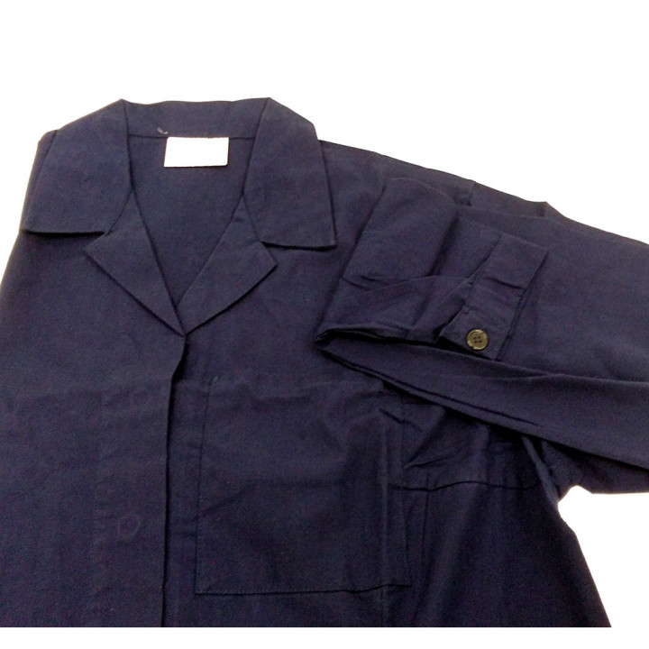 PeP - Camice da Lavoro Manica Lunga in Tessuto Cotone/Poliestere Blu - Tg XXL