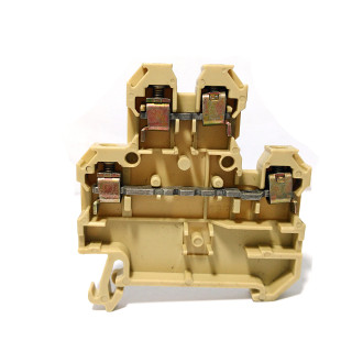 WEIDMULLER DK4Q - 5 x Morsetto Componibile Passante 400V 2.5mmq Beige