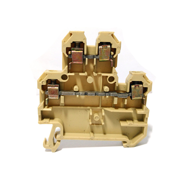 WEIDMULLER DK4Q - 5 x Morsetto Componibile Passante 400V 2.5mmq Beige