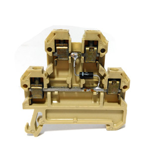 WEIDMULLER DK4D - 5x Morsetto Componibile Passante 4mmq Beige