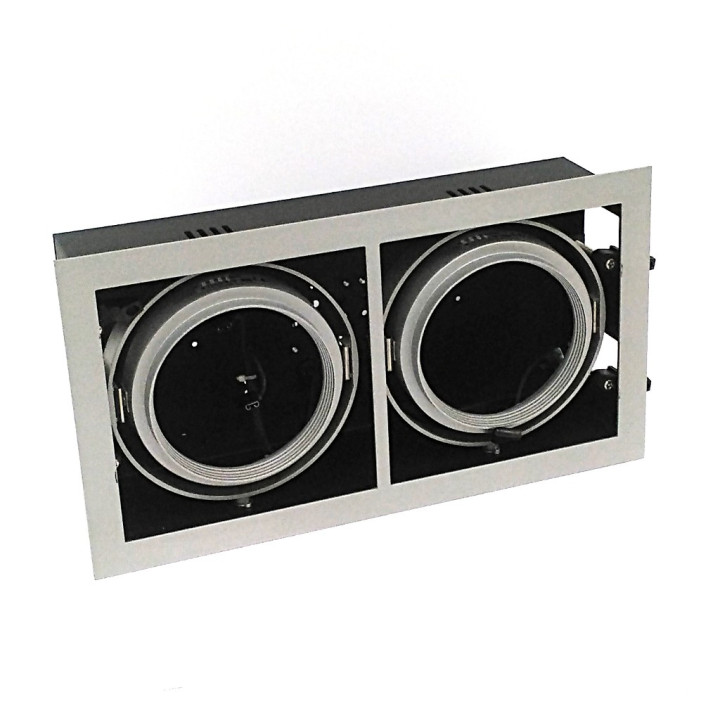 ILMAS XM2478-2 - Porta Lampada da Incasso a Due Luci