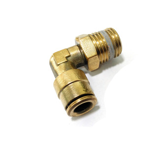 SISTEM-PNEUMATICA - Raccordo a L Filetto Maschio 1/4" per Tubo da 4mm