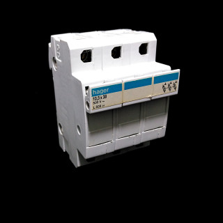 HAGER L503 - Portafusibile 3-Poli 10.3x38mm 32A 500V