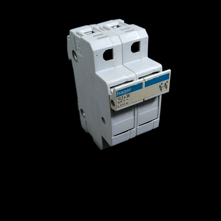 HAGER L512 - Portafusibile 2-Pole 10.3x38mm 32A 500V