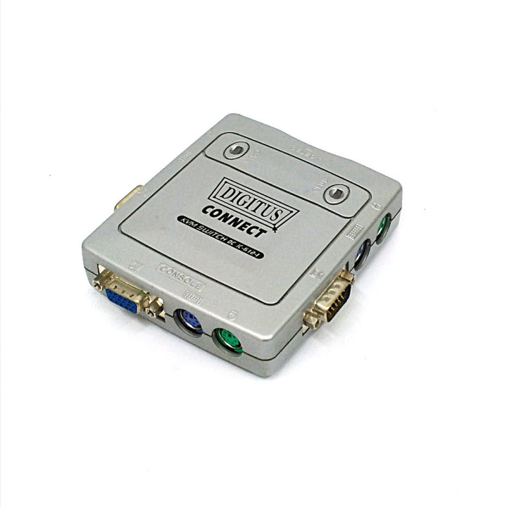 DIGITUS KVM IC-612l - Mini Switch 2-Port PS/2+VGA