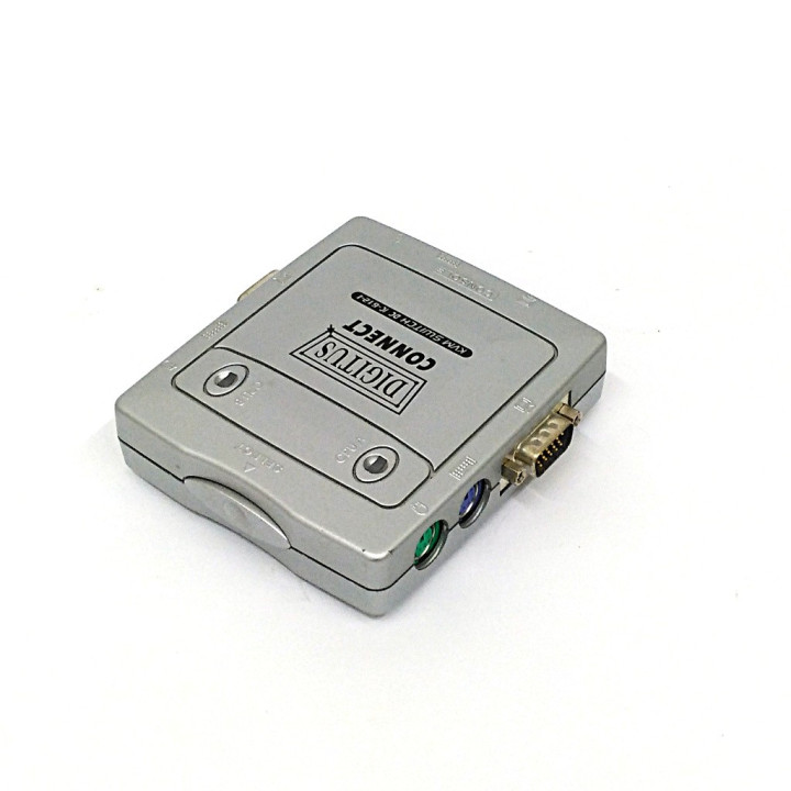 DIGITUS KVM IC-612l - Mini Switch 2-Port PS/2+VGA
