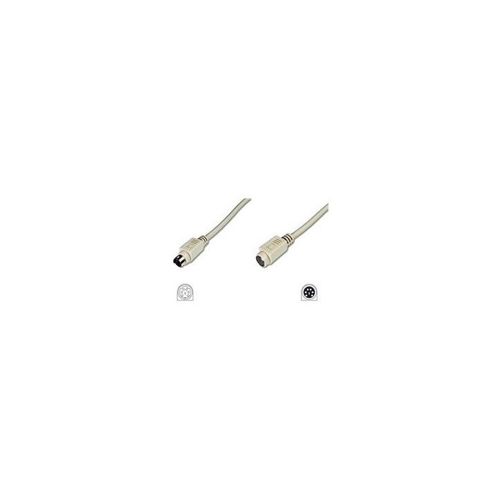 NILOX TAST-PROL-PS2 - Cavo Tastiera e Mouse - 1.8Mt - Grigio