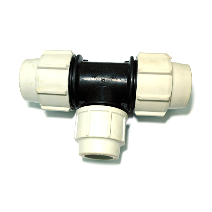 OEM - Raccordo a T in Polipropilene Ø 40x32x40 mm PN 16 Bar