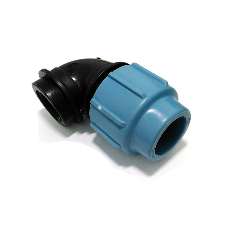 OEM - Raccordo a Gomito Femmina in Polipropilene Ø 25mm 3/4" PN 16Bar