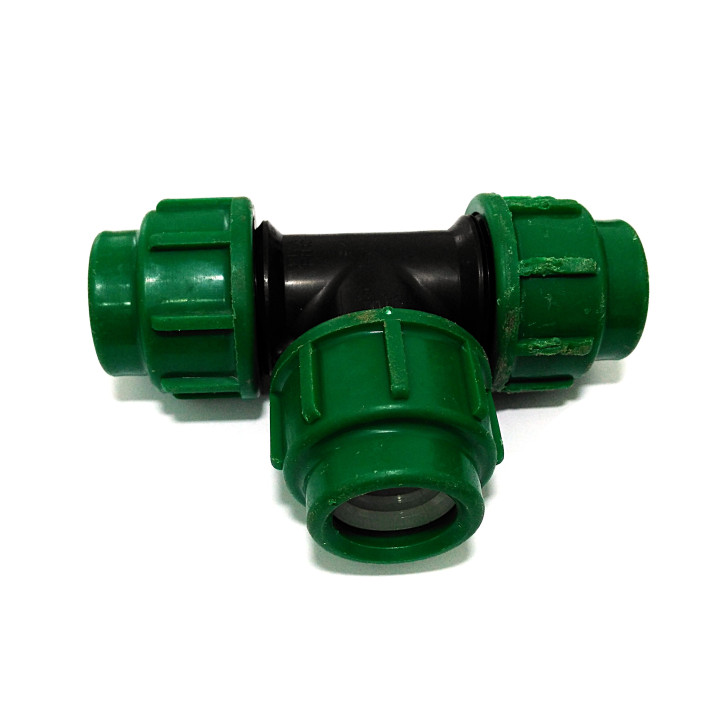 Raccordo a T in Polipropilene Ø 25x25x25mm PN 10 Bar