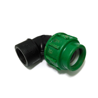 Raccordo a Gomito Femmina in Polipropilene Ø 25mm 3/4" PN 16Bar
