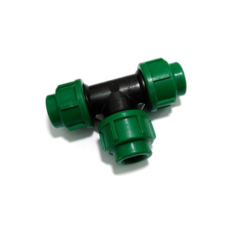Raccordo a T in Plastica Ø 16x16x16mm PN 10Bar