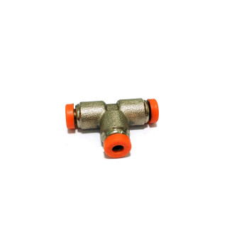 METAL WORK - 3x Raccordo a T per Tubi Pneumatici 4mm 12Bar 