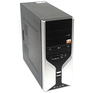 S-TECH PC Intel E2200 - 1x1Gb DDR2 - Black/Silver