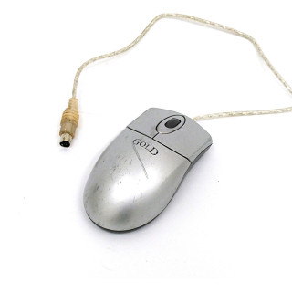 GOLD MM-330 - Mouse a 2 Pulsanti + Rotellina di Scorrimento con Cavo PS/2