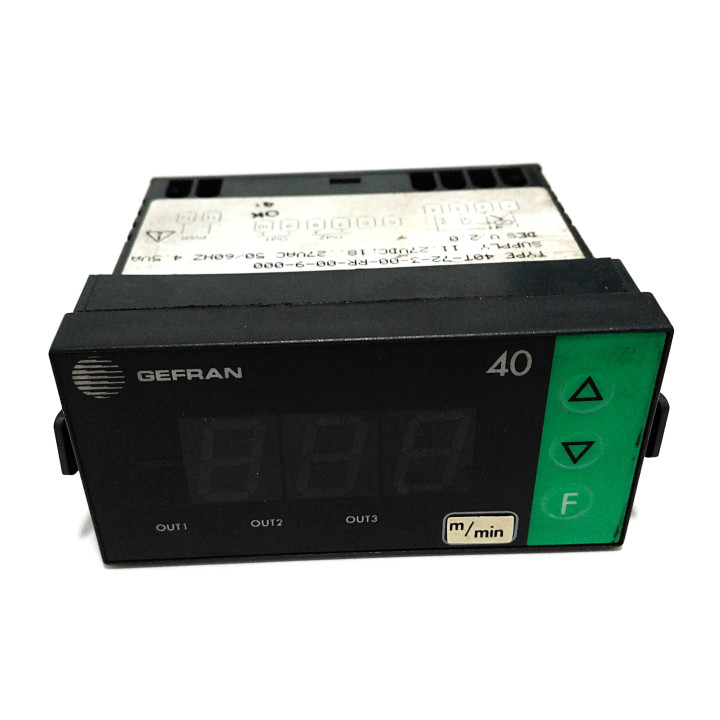 GEFRAN 40T-72-3-00-RR-00-9-000 - Regolatore di Temperatura 4.5V 27VAC 27VDC