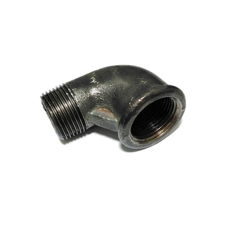 Gomito in Ghisa Zincata - FF 90° 1"