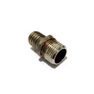 Raccordo Ottone 1/2"M - Portagomma Resca 17mm