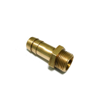 Raccordo in Ottone 1/2"M con Portagomma in Resca da 13mm - OEM