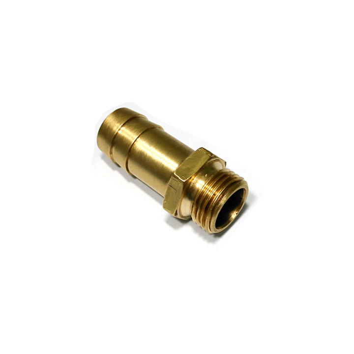 Raccordo in Ottone 1/2"M con Portagomma in Resca da 13mm - OEM