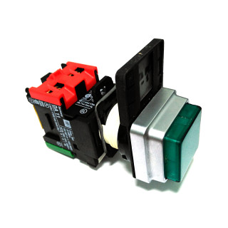 TELEMECANIQUE DA11 - Pulsante Luminoso Verde con Blocco Contatto 10A 690V NA/NC