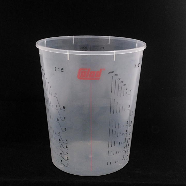 COLAD 9410300 - Tazza di Miscelazione Graduata in Plastica Trasparente - 2300ml