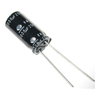 Electrolytic Capacitor THT - 1000uF 25V