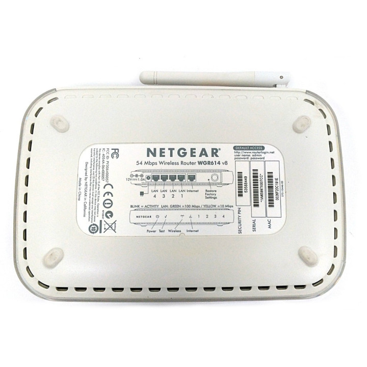 NETGEAR WGR614 - Wireless Router 54Mbps Con Alimentatore