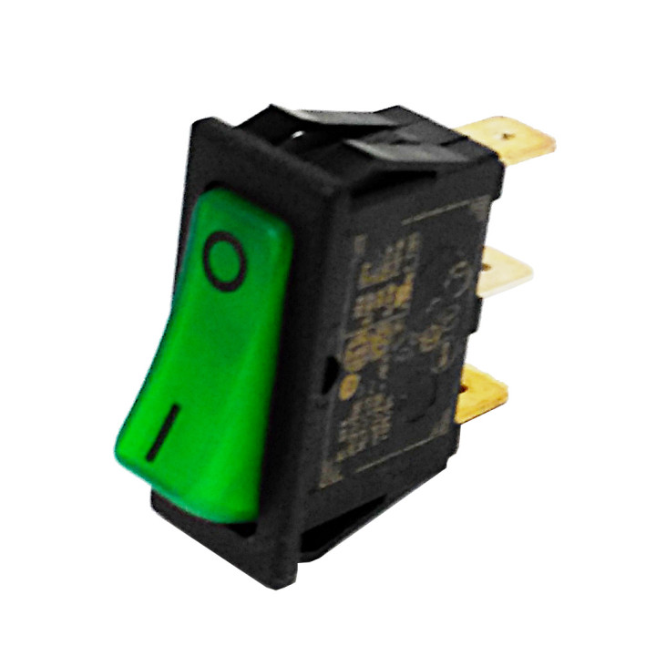Rocker Switch ON/OF 250VAC 16A - GREEN
