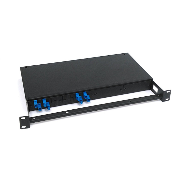 Box Ottico Fibra Rack 1U - Nero