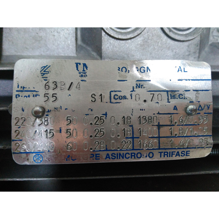STM 63B/A - Motori Elettrici Trifase 220/230V