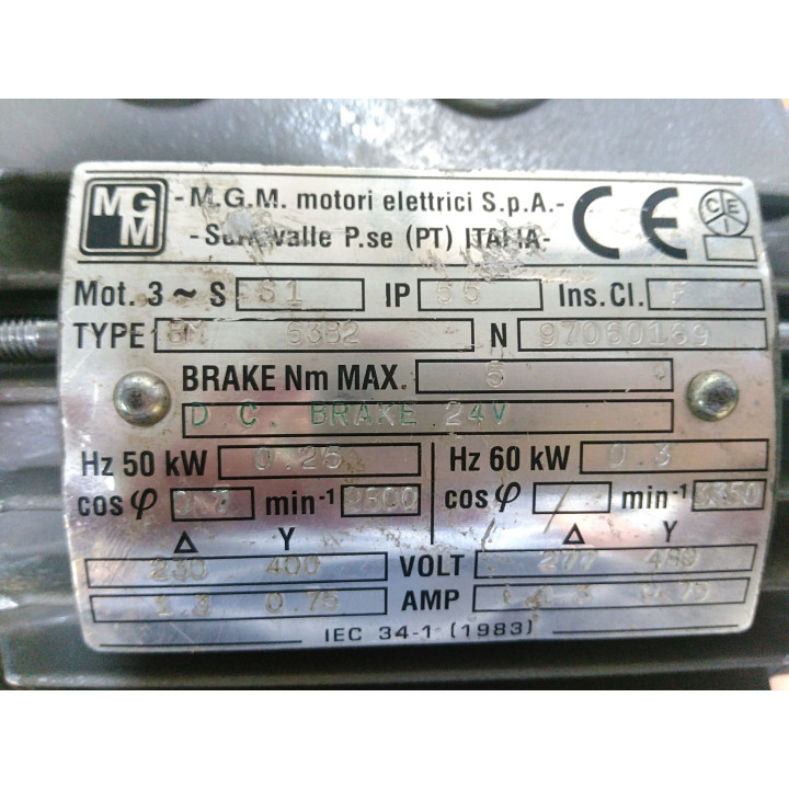 MGM BM-63B2 - Motore Elettrico Trifase 277/480V IP55