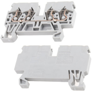 DIN Rail Mount Terminal Block - 500V 24A 28/12AWG GREY