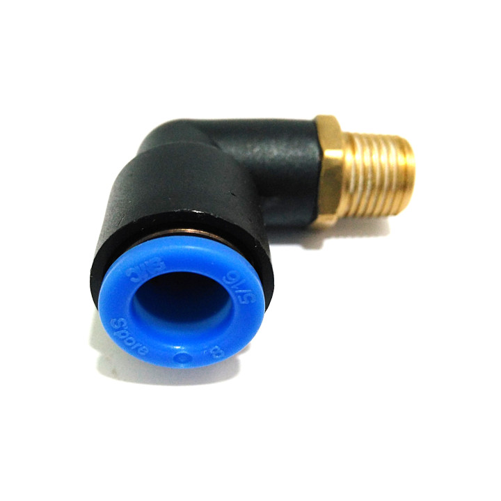 SMC KPL08-01 - 4 x Raccordo a L Filetto Maschio 1/8" per Tubo da 8mm