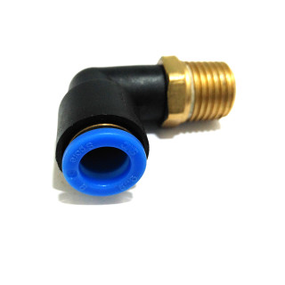 SMC KPL08-02 - 2 x Raccordo a L Filetto Maschio 1/4" per Tubo da 8mm