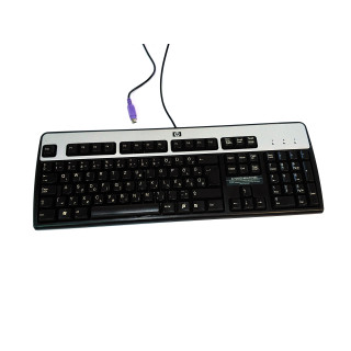 HP SK-2880 - Tastiera Nero e Argento Standard PS/2 per PC