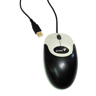 GENIUS NETSCROLL110 - Mouse a 2 Pulsanti + Rotellina di Scorrimento con Cavo USB