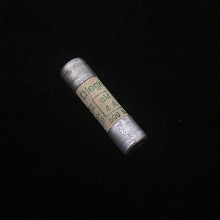 LEGRAND 130-04 - Fusibile a Cilindro 10x38 aM 4A 500V