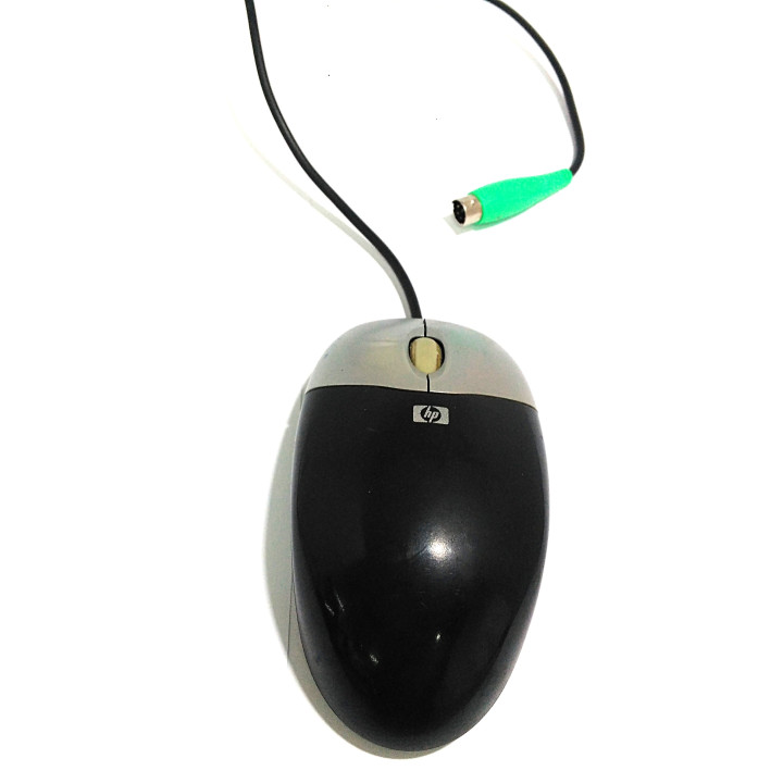 HP M-SBF96 - Mouse a 2 Pulsanti + Rotellina di Scorrimento con Cavo PS/2
