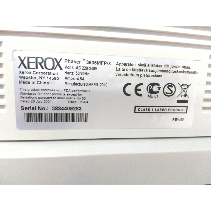 XEROX Phaser 3635MFP/X - Stampante Multifunzione B/N 33 PPM