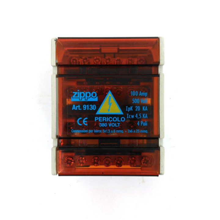 ZIPPO 9130 - Morsettiera Distributrice Tetrapolare 4Poli 100A